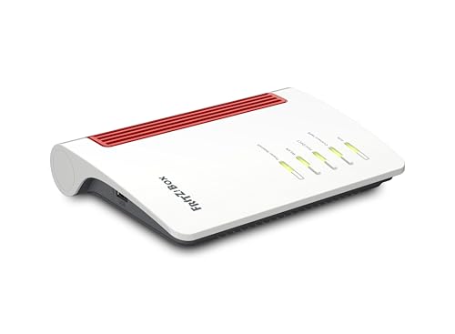 AVM FRITZ!Box 4050 – Wi-Fi 6 Dual-Band Router mit Mesh, DECT & Medienserver
