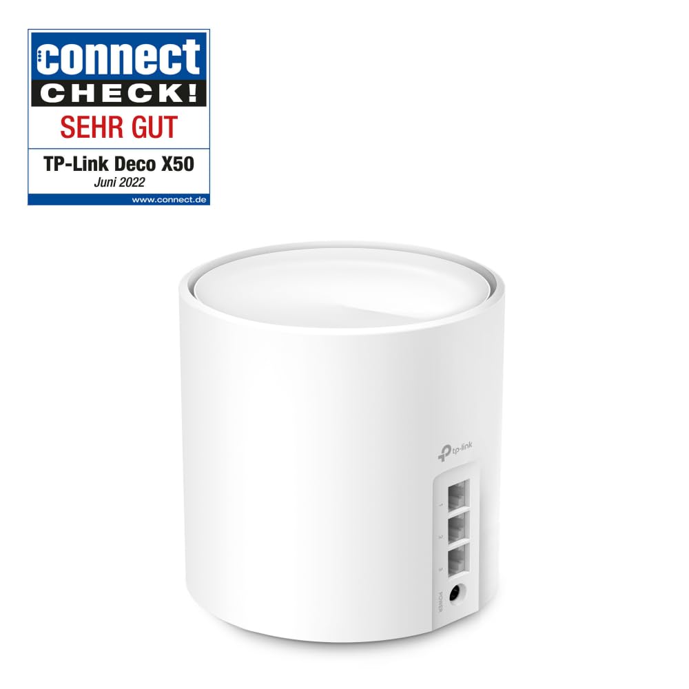 TP-Link Deco X50 AX3000 Mesh WiFi 6 System (3er-Pack) – Dual-Band, Gigabit-Ports, WPA3-Schutz