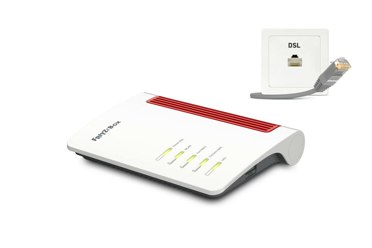 FRITZ!Box 7530 AX International – Wi-Fi 6 DSL Router mit Mesh & DECT-Basis