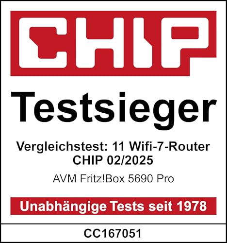 FRITZ!Box 5690 Pro – Premium WLAN Router mit Wi-Fi 7, Glasfaser & DSL