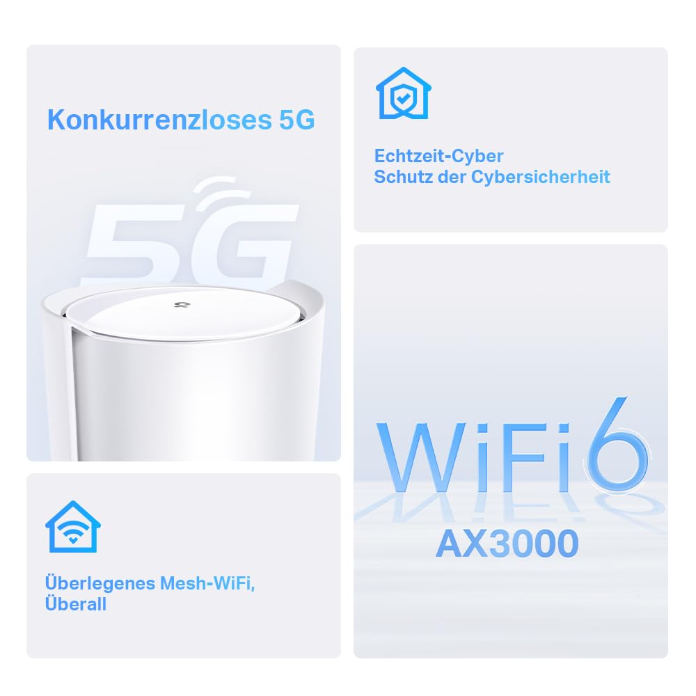 TP-Link Deco X50-5G – Wi-Fi 6 AX3000 5G Router mit SIM-Slot & Mesh-Unterstützung
