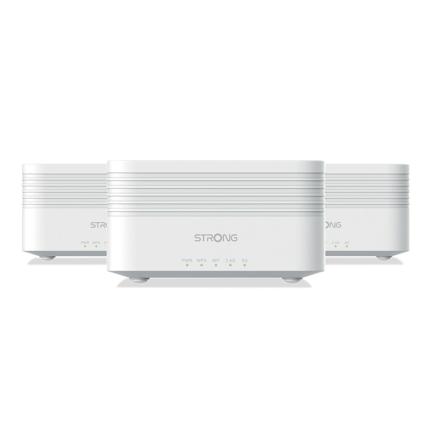 STRONG Atria Mesh AX3000 WiFi 6 Add-On Kit (3er-Pack) – Dual-Band Abdeckung, Gigabit-Ports, Weiß