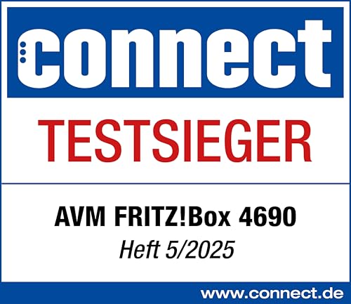 FRITZ!Box 4690 – Wi-Fi 7 Mesh Router für DSL, Kabel & Glasfaser mit Multi-Gig-Ports