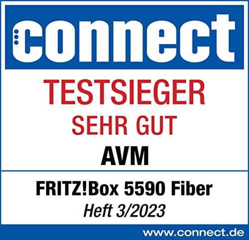 FRITZ!Box 5590 Fiber – Glasfaser-Router mit Wi-Fi 6, Mesh & 2.5G LAN-Port