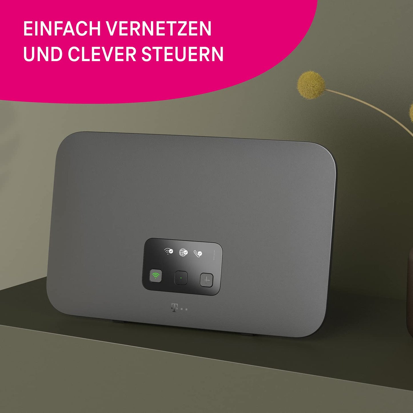 Telekom Speedport Smart 4 – Wi-Fi 6 Mesh Router mit SmartHome & DECT-Basis