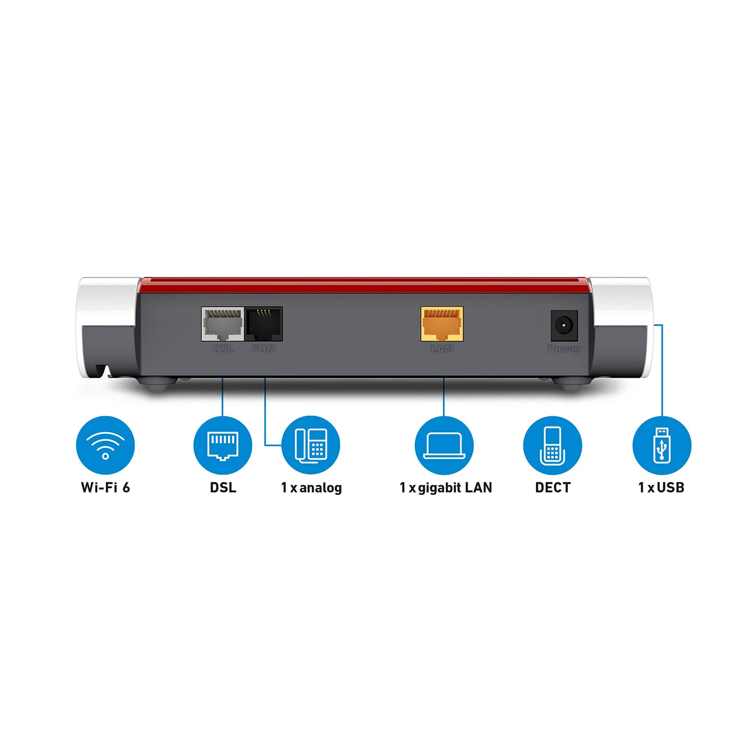 FRITZ!Box 7510 – WLAN Router mit Wi-Fi 6, VDSL Supervectoring & Mesh