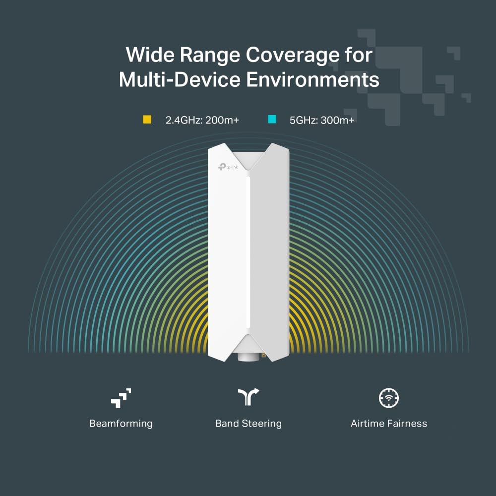 TP-Link Festa F65 Outdoor WiFi 6 Access Point AX3000 – Cloud-Management, PoE, IP67 Wetterfest