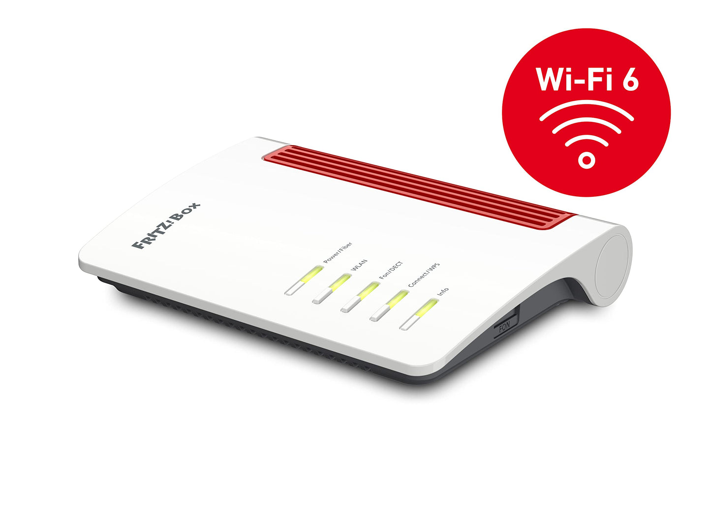 FRITZ!Box 5530 Fiber – WiFi 6 Router mit integriertem Glasfasermodem, bis zu 3 Gbit/s