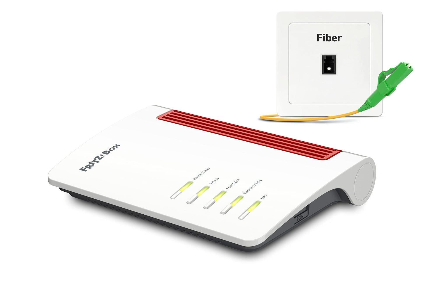 FRITZ!Box 5530 Fiber – WiFi 6 Router mit integriertem Glasfasermodem, bis zu 3 Gbit/s