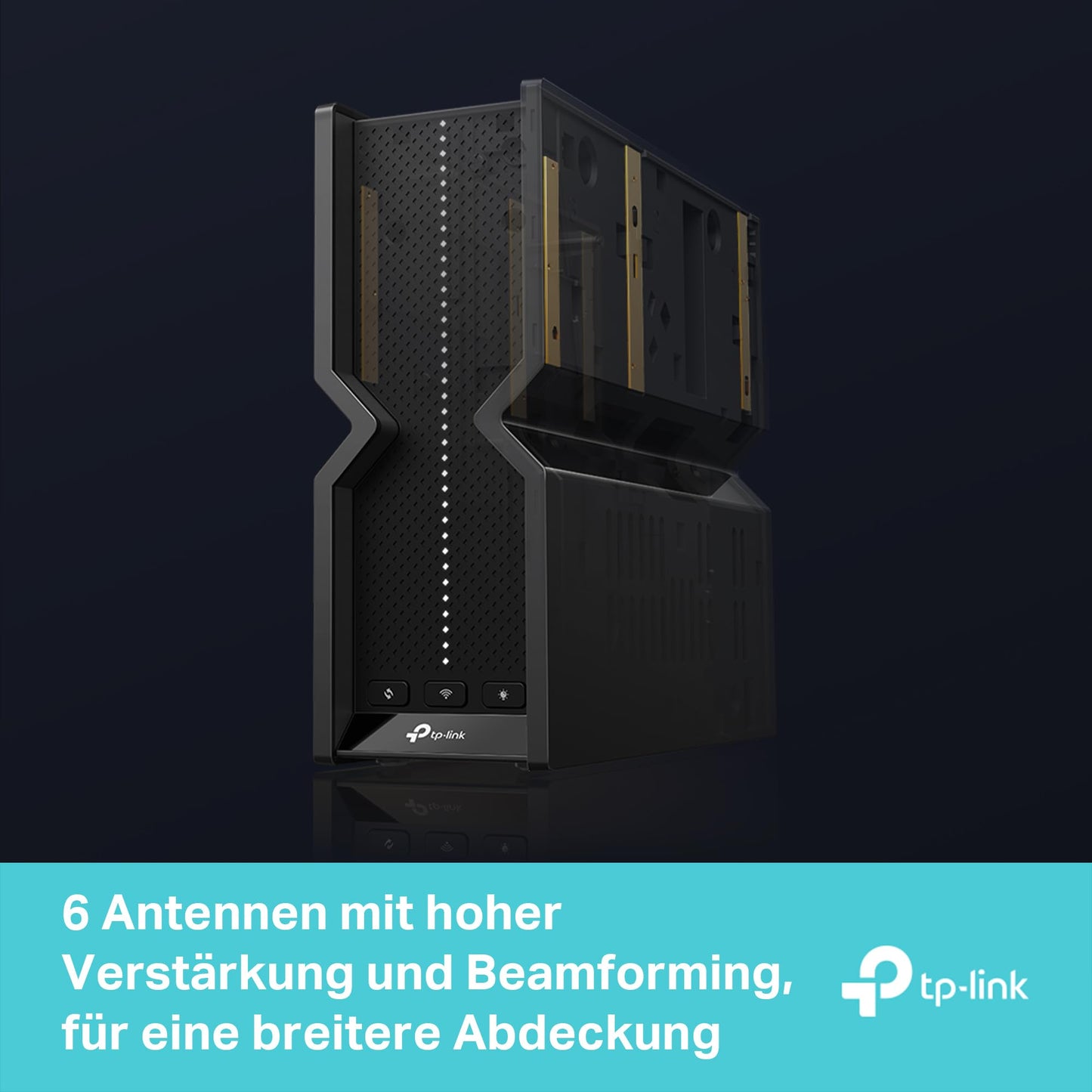 TP-Link Archer BE550 – Wi-Fi 7 BE9300 Tri-Band Router mit 2.5G Ports & VPN