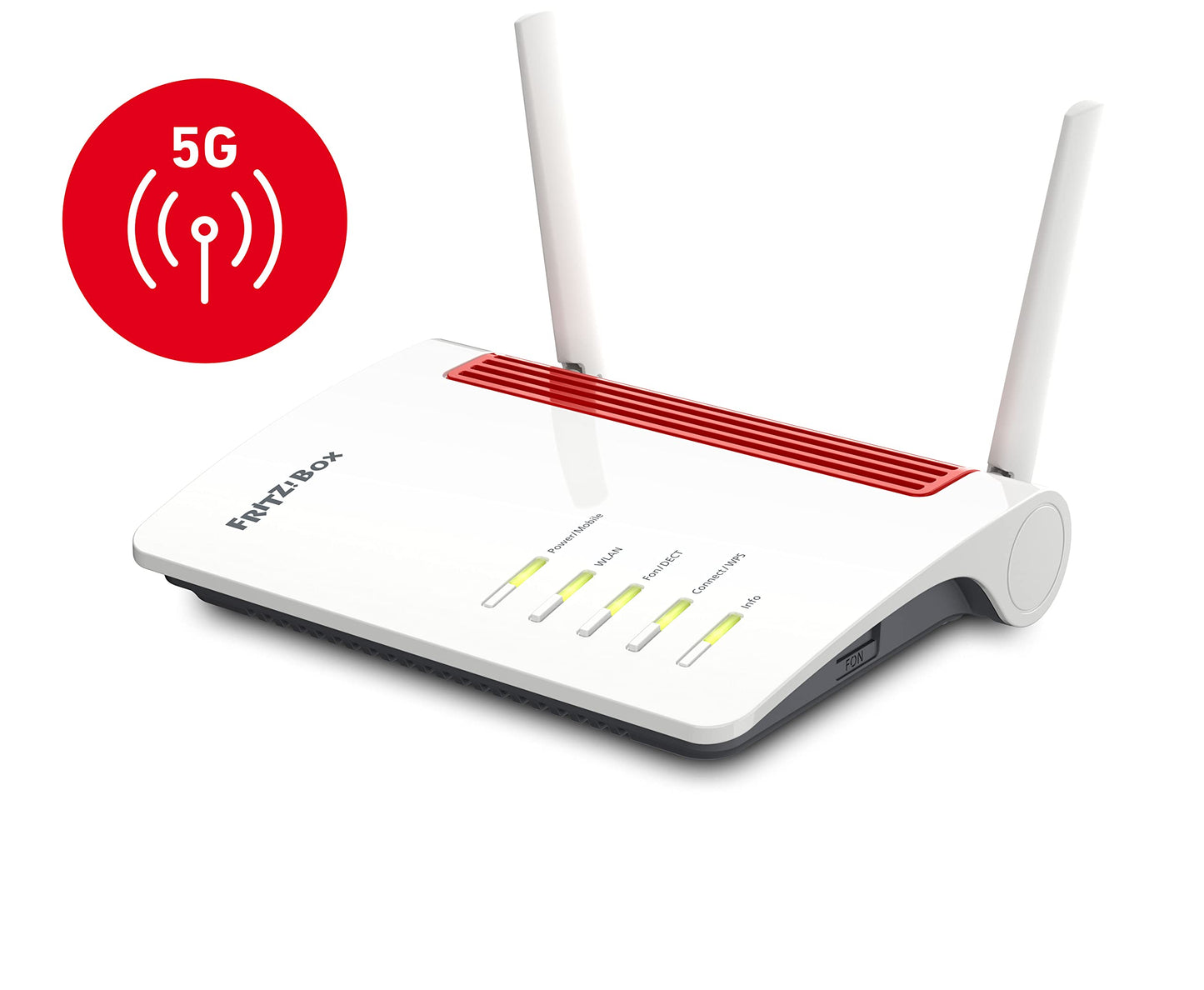 FRITZ!Box 6850 5G – LTE/5G Router mit WLAN AC+N & DECT-Basis