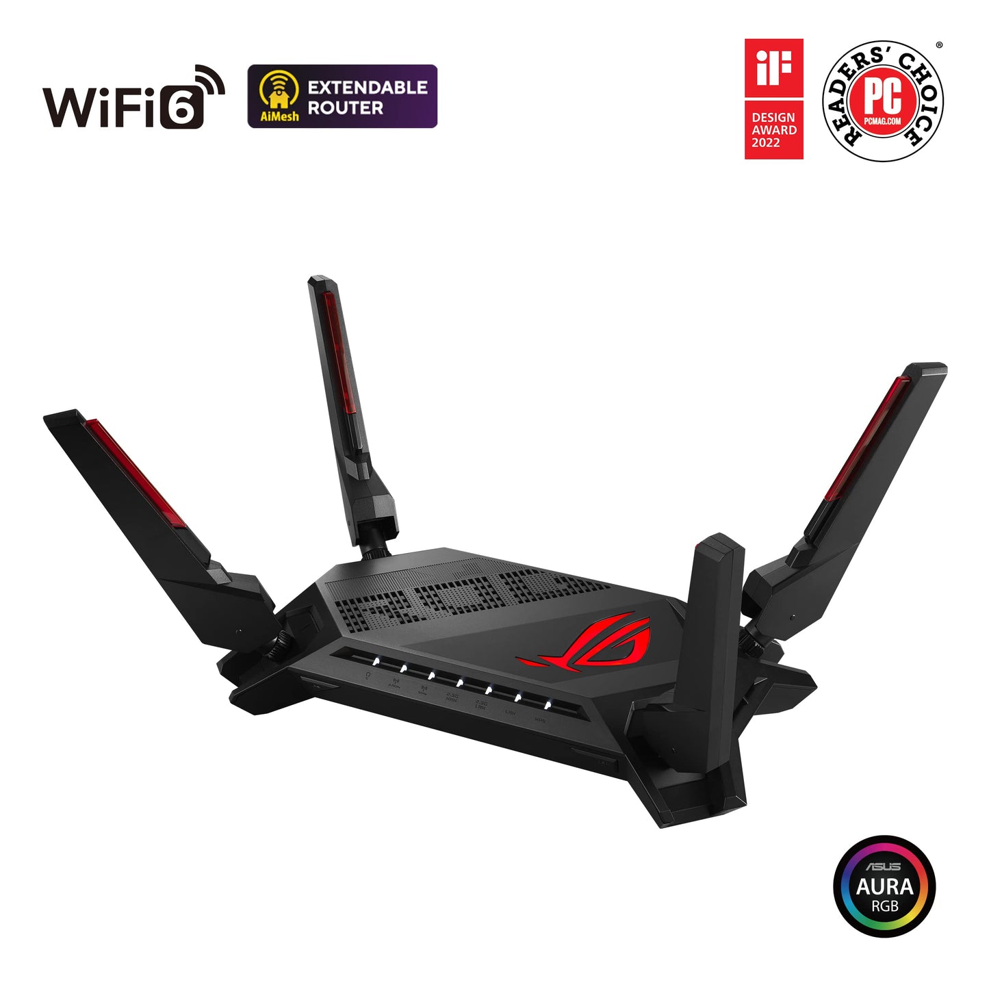 ASUS ROG Rapture GT-AX6000 – Wi-Fi 6 Gaming Router mit Dual-2.5G Ports