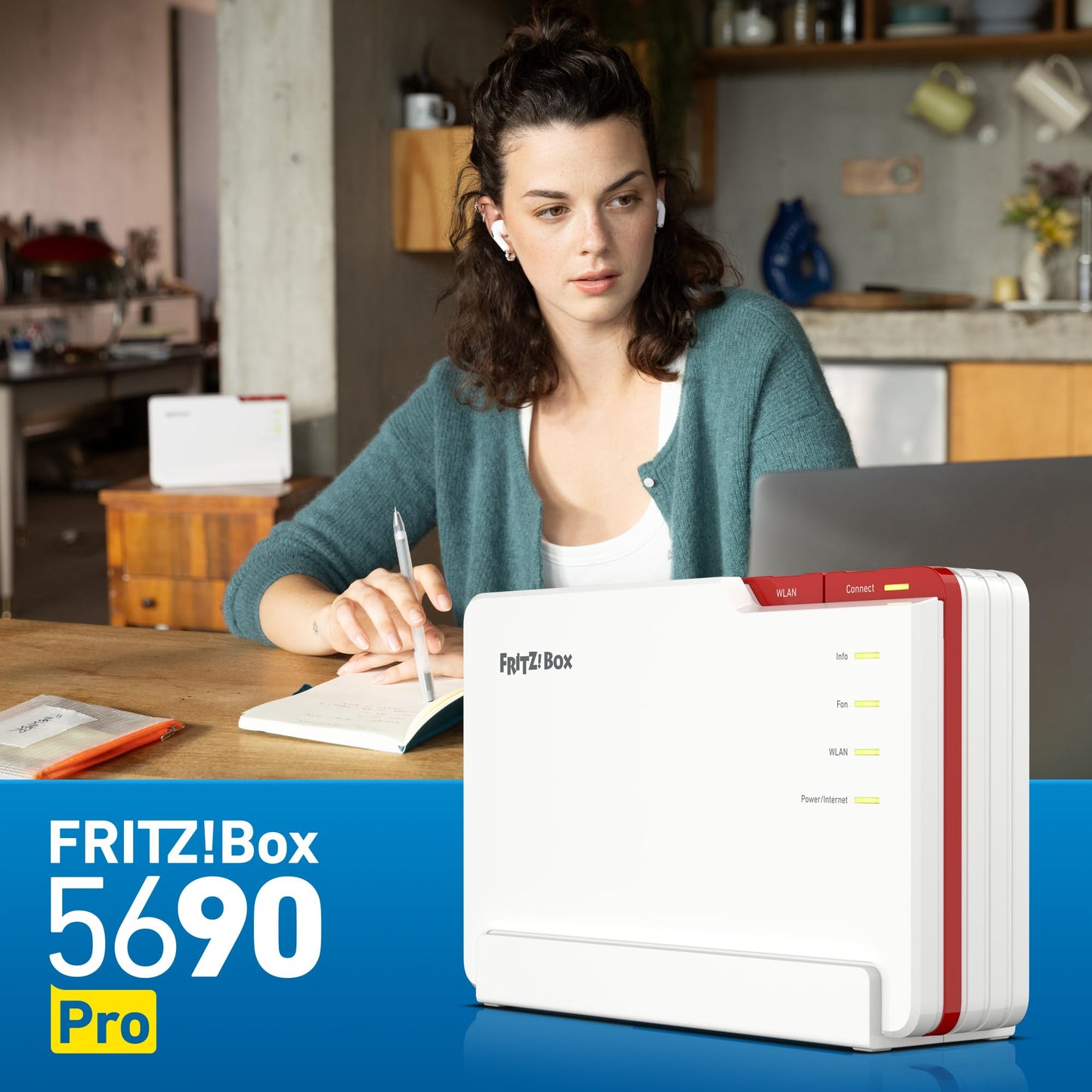 FRITZ!Box 5690 Pro – Premium WLAN Router mit Wi-Fi 7, Glasfaser & DSL