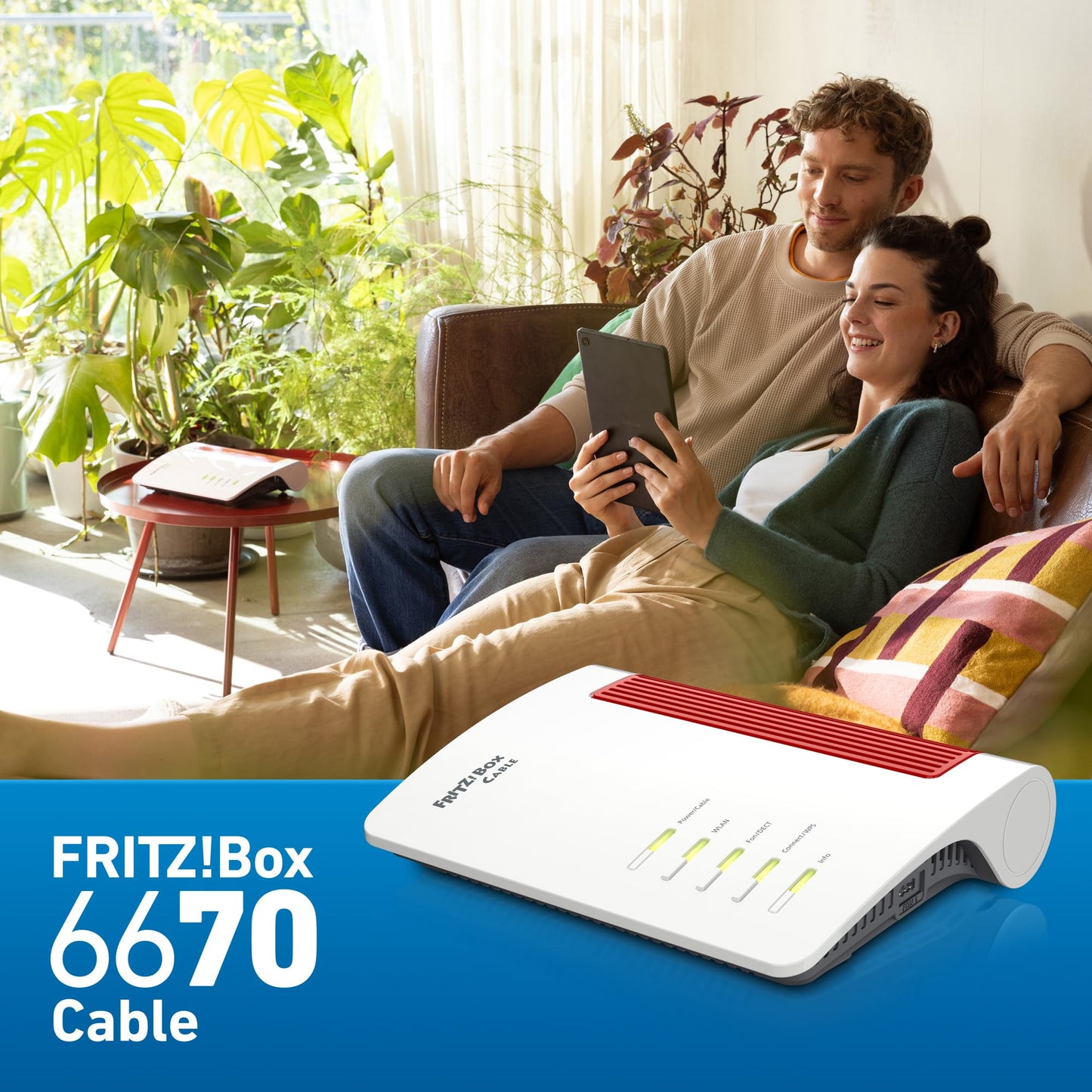 AVM FRITZ!Box 6670 Cable Router – DOCSIS 3.1 Modem, WiFi 7, 2.5G LAN, Zigbee-Integration