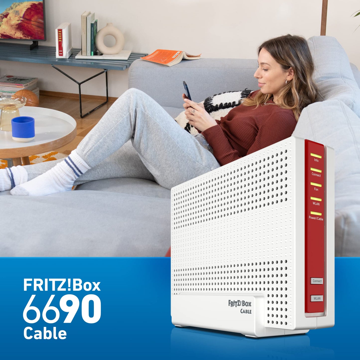 FRITZ!Box 6690 Cable – DOCSIS 3.1 Kabelrouter mit Wi-Fi 6 & 2.5G LAN