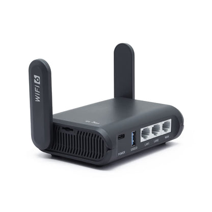 GL.iNet AXT1800 (Slate AX) – Mobiler Wi-Fi 6 Reise-Router mit VPN & Gigabit-Ports