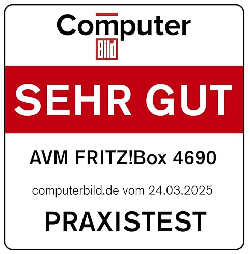 FRITZ!Box 4690 – Wi-Fi 7 Mesh Router für DSL, Kabel & Glasfaser mit Multi-Gig-Ports