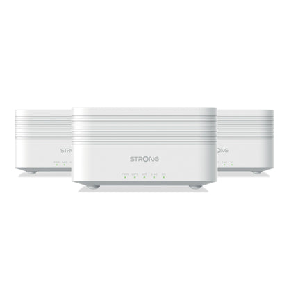 STRONG Atria Mesh AX3000 WiFi 6 Add-On Kit (3er-Pack) – Dual-Band Abdeckung, Gigabit-Ports, Weiß