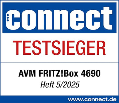 FRITZ!Box 4690 – Wi-Fi 7 Mesh Router für DSL, Kabel & Glasfaser mit Multi-Gig-Ports
