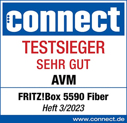 FRITZ!Box 5590 Fiber – Glasfaser-Router mit Wi-Fi 6, Mesh & 2.5G LAN-Port