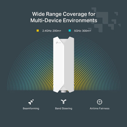 TP-Link Festa F65 Outdoor WiFi 6 Access Point AX3000 – Cloud-Management, PoE, IP67 Wetterfest