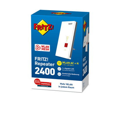 FRITZ!Repeater 2400 – WLAN Repeater, Dualband, bis 1733 Mbit/s, Mesh