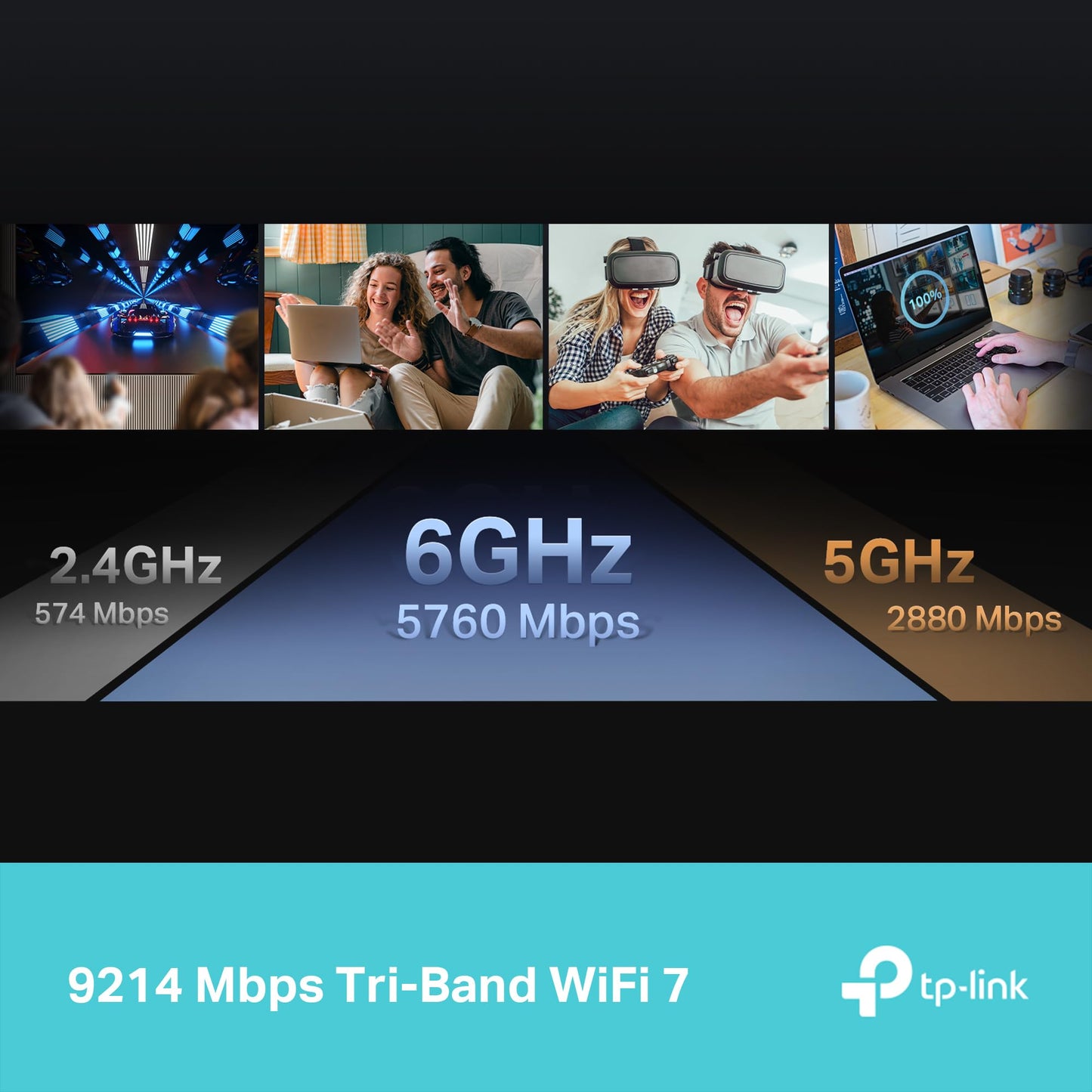 TP-Link Archer BE550 – Wi-Fi 7 BE9300 Tri-Band Router mit 2.5G Ports & VPN
